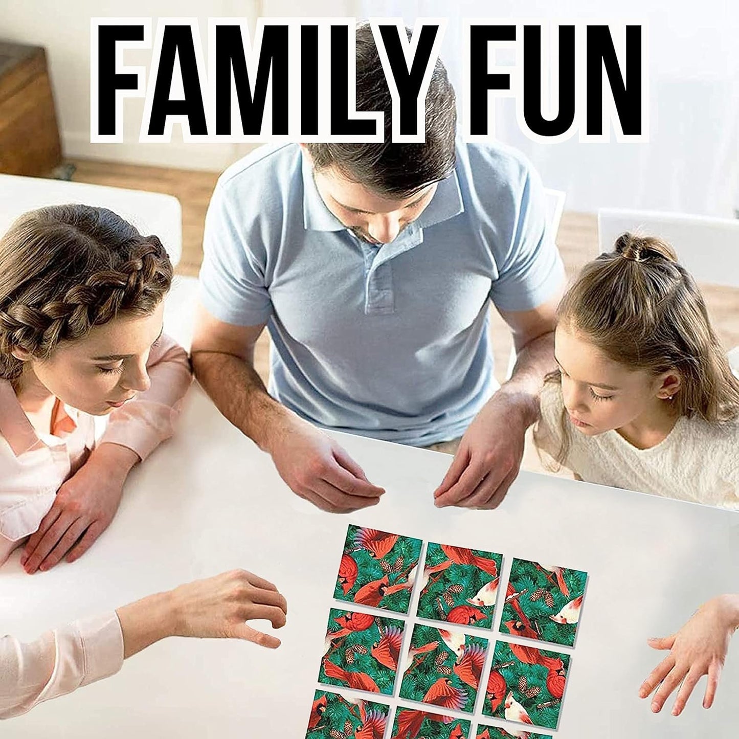 B. Dazzle - Cardinals 9 Piece Scramble Square Puzzle - Challenging Brain Teaser for Children & Adults-Boosts Cognitive Function & Problem Solving