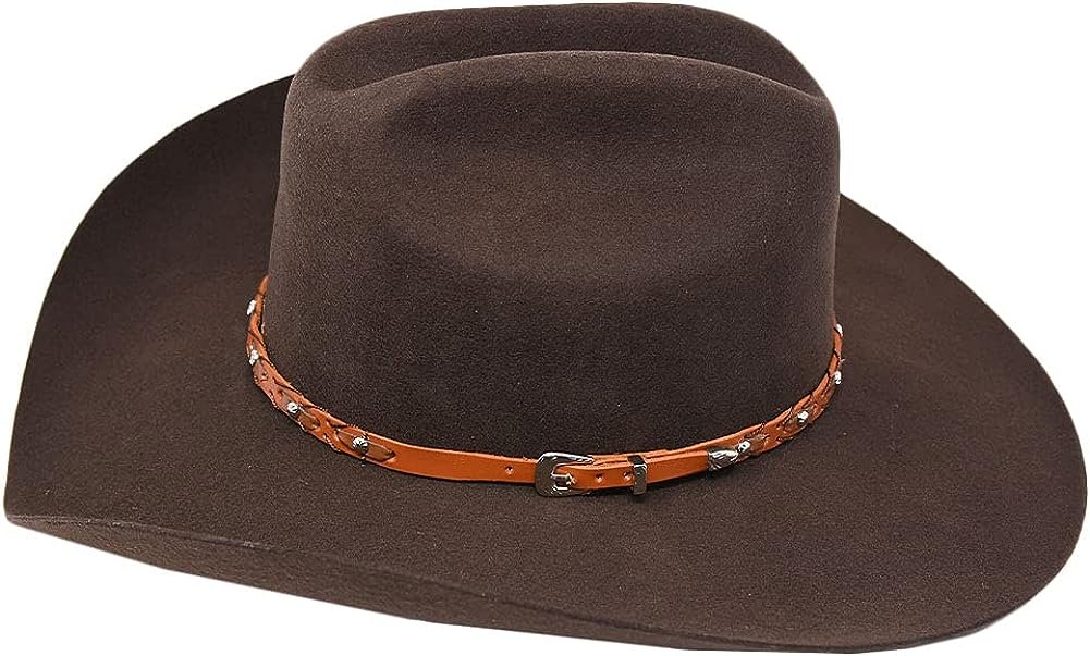 Montecarlo /Bullhide Hats Mens Felt Collection Pistol Pete 6X Premium Wool Western Cowboy Hat