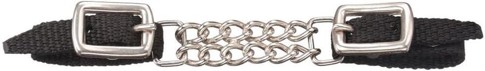 Tough1 Mini Nylon Curb Strap with Dbl Chain