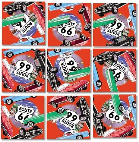 B Dazzle Classic Cars Scramble Squares 9 Piece Puzzle