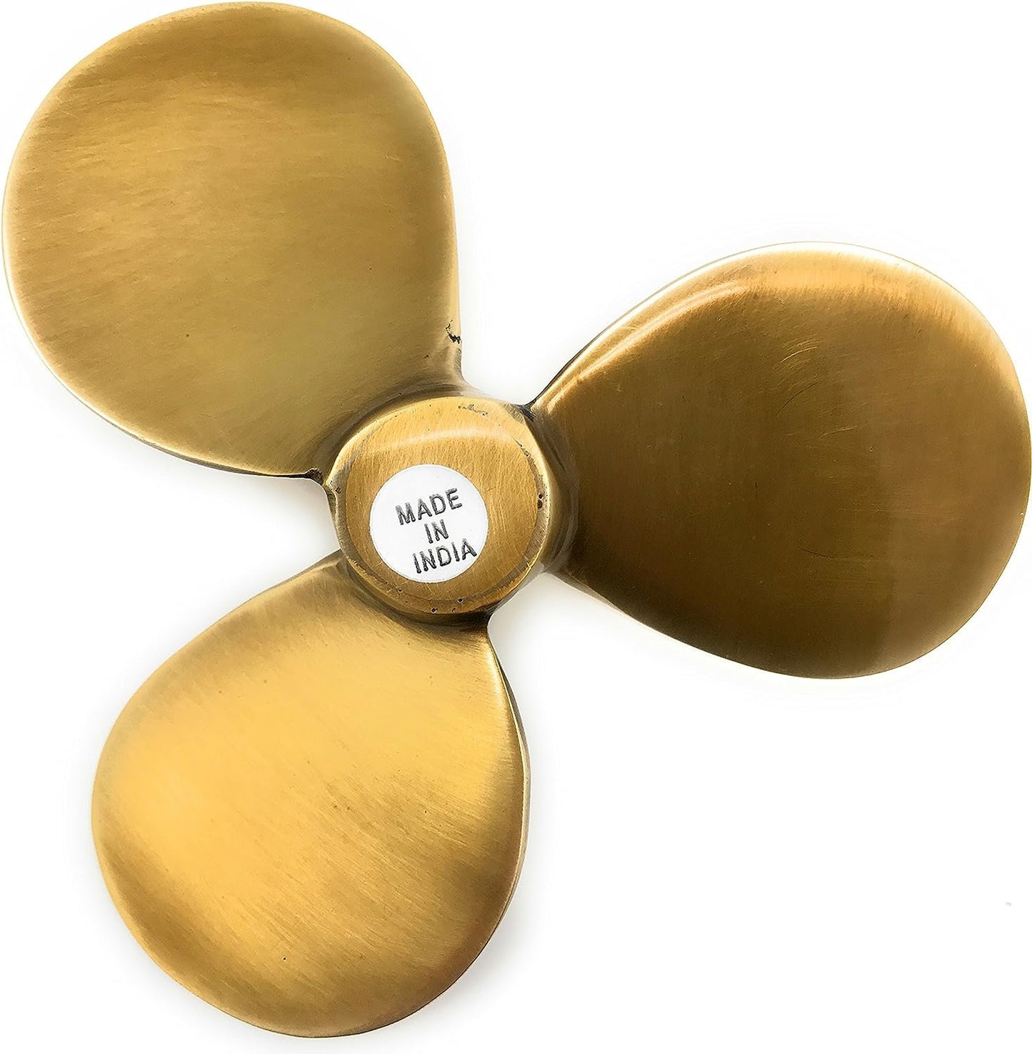 Madison Bay Company Antiqued Brass Nautical Propeller Paperweight, 4.5 Inches Diameter