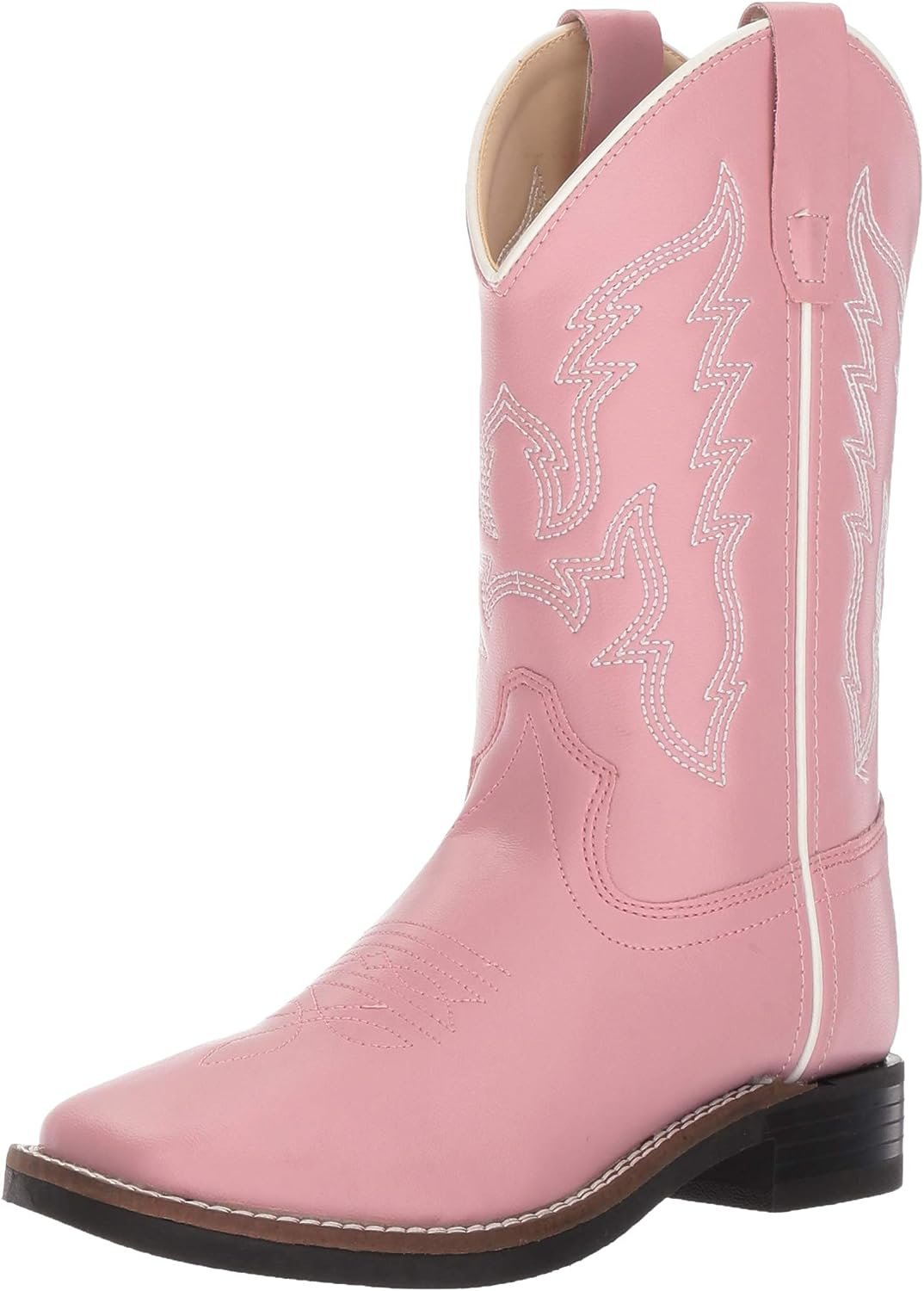 Old West Kids Boots Girl's Square Toe Leatherette (Toddler/Little Kid) Boots