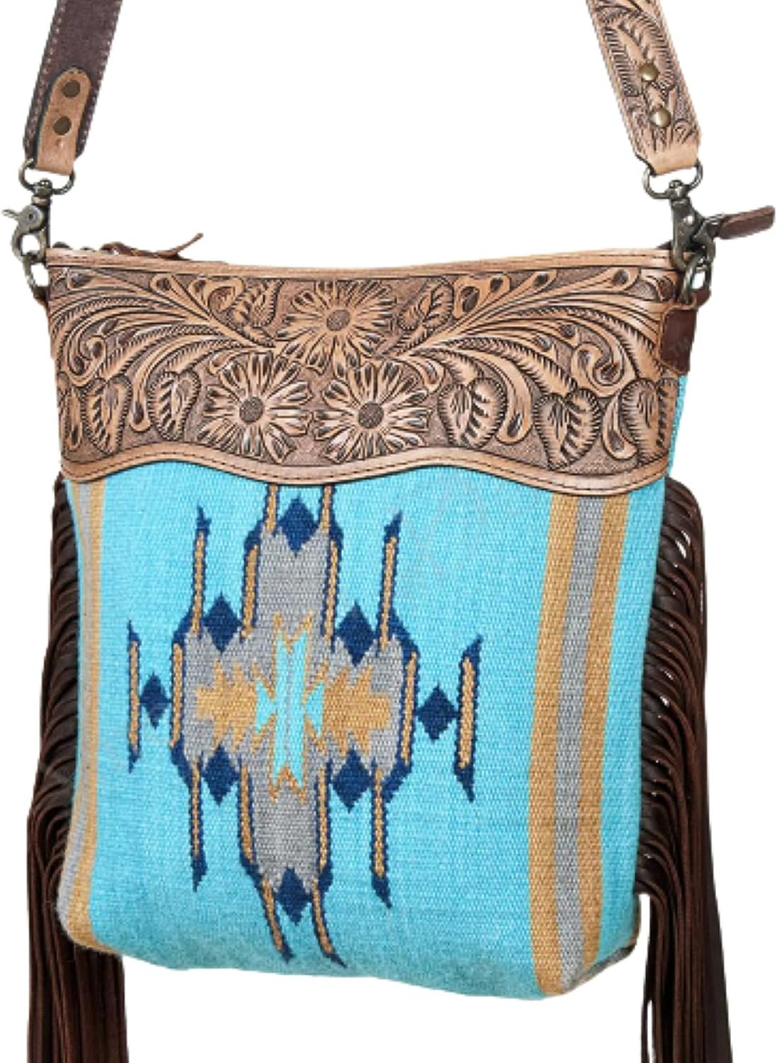 American Darling Conceal Carry Cross Body Bag Leather Fringe Purse Western Handbags Custom Order