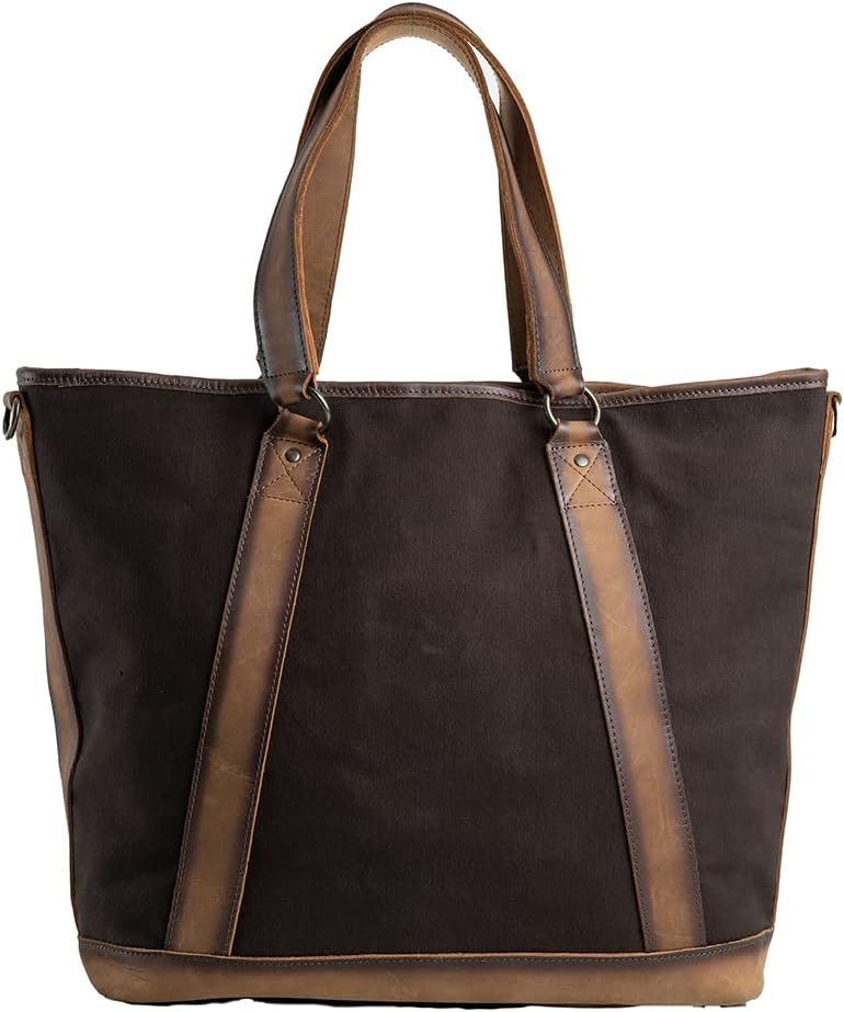 STS Ranchwear Women's Multifunctional Large Capacity Travel Shopper Sioux Falls Collection Carry All Bag with Shoulder Strap, Brown