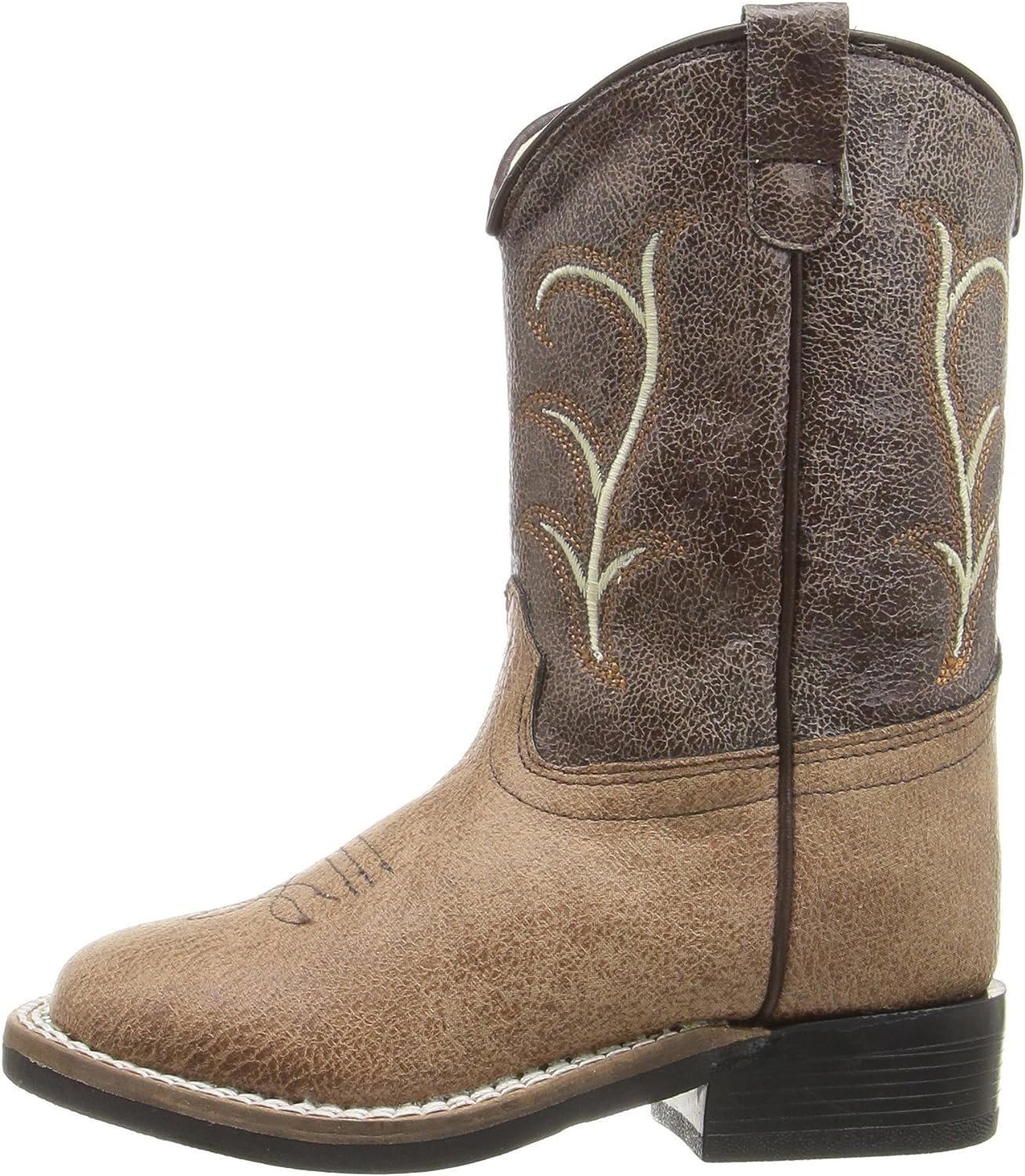 Old West Kids Boots Unisex-Child Square Toe Vintage (Toddler) Western Boot
