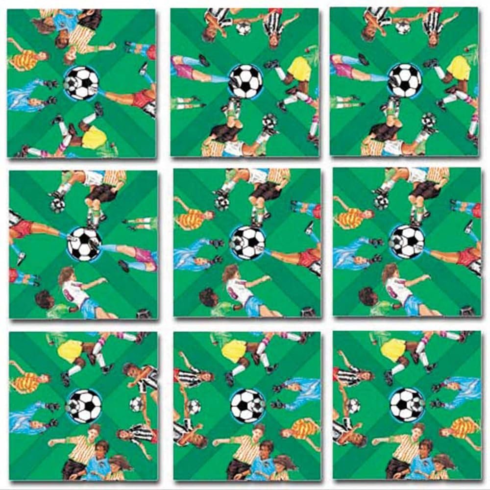 Bundle of Scramble Squares B Dazzle Sports Puzzles for Adults/Teens/Kids - 3 Puzzles Included - Baseball, Football and Soccer with A Bonus Digital Timer