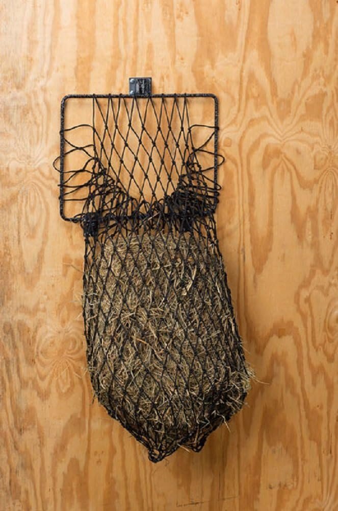 Hay Hoops II Quick Assemble Collapsible Wall Hay Feeder with Net