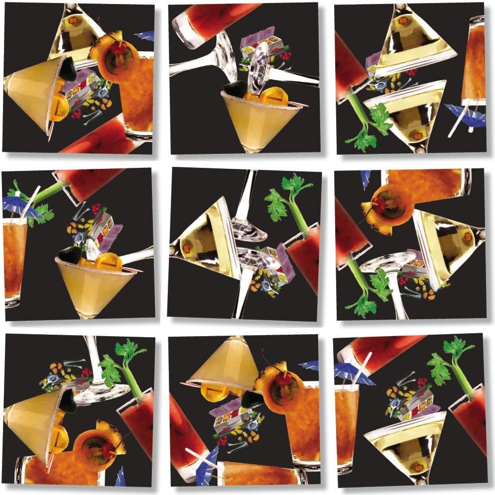B Dazzle Cocktails Scramble Squares 9 Piece Puzzle