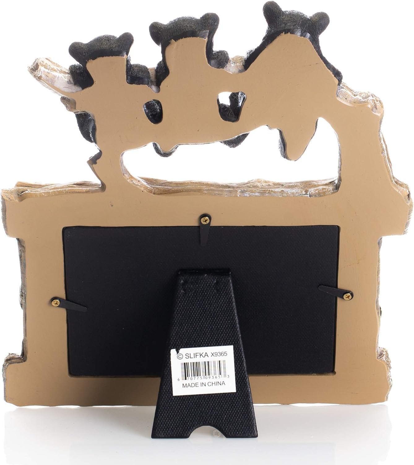 Berytta Three Bears Natural Brown 10 x 9 Resin Stone Tabletop Photo Picture Frame