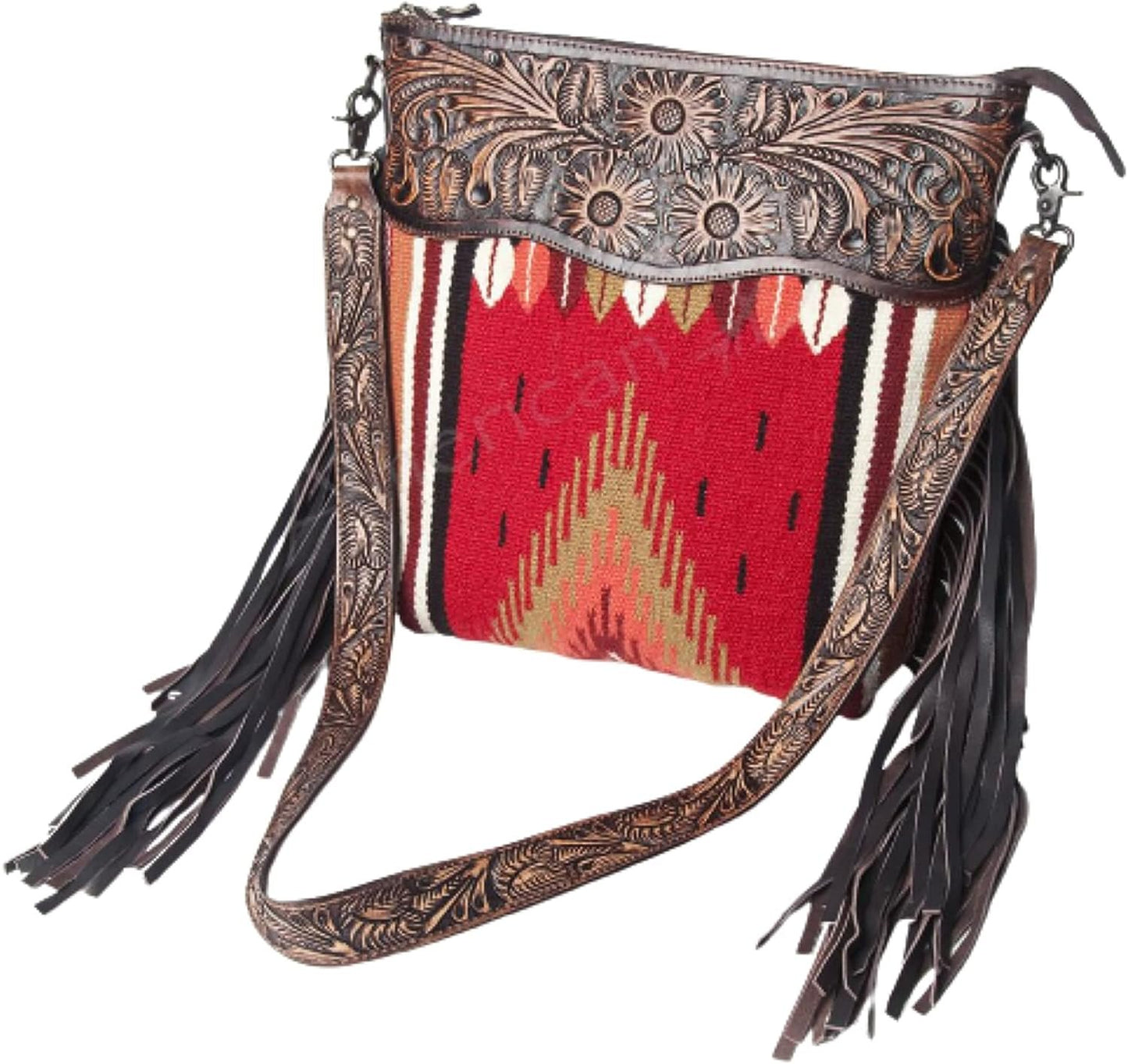American Darling Conceal Carry Cross Body Bag Leather Fringe Purse Western Handbags Custom Order