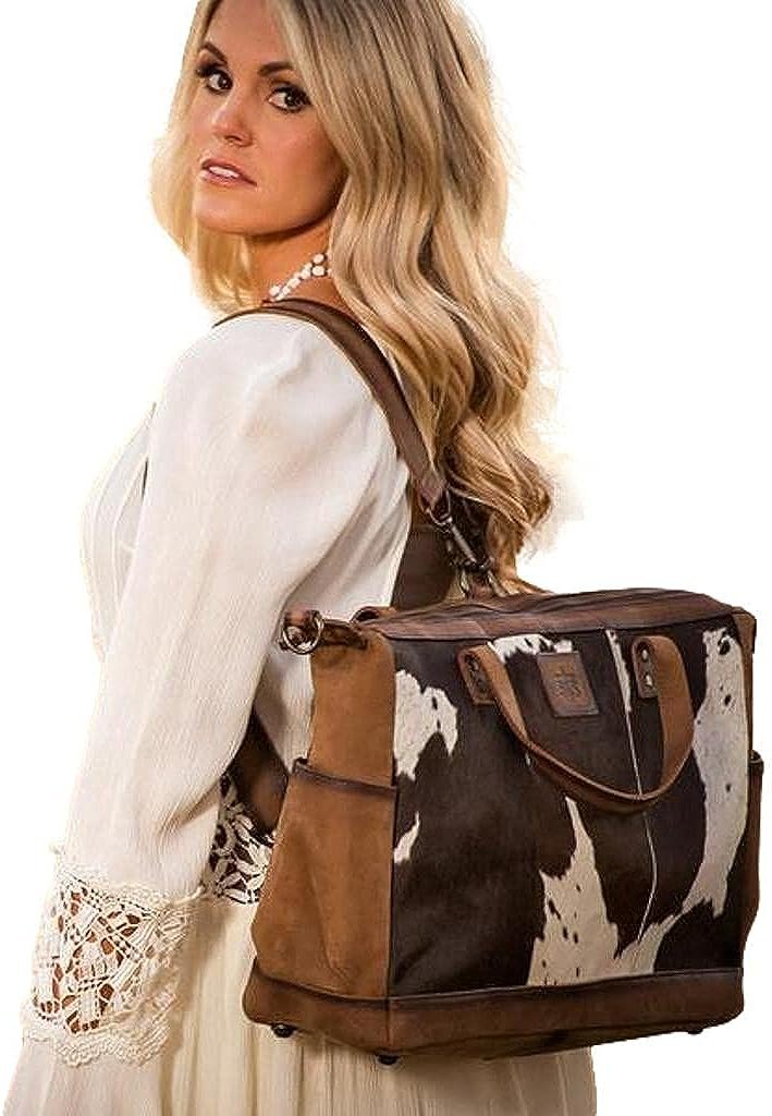STS Ranchwear Diaper Bag Unisex Adult Leather Hair-on-Hide Cowhide