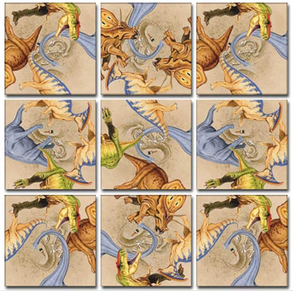 B Dazzle Diggin Dinos Scramble Squares 9 Piece Puzzle