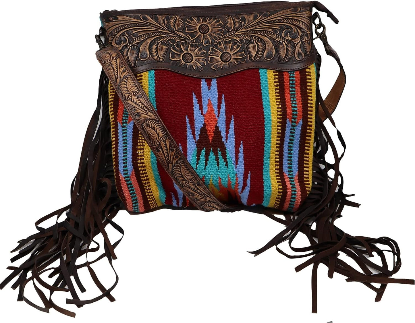 American Darling Conceal Carry Cross Body Bag Leather Fringe Purse Western Handbags Custom Order