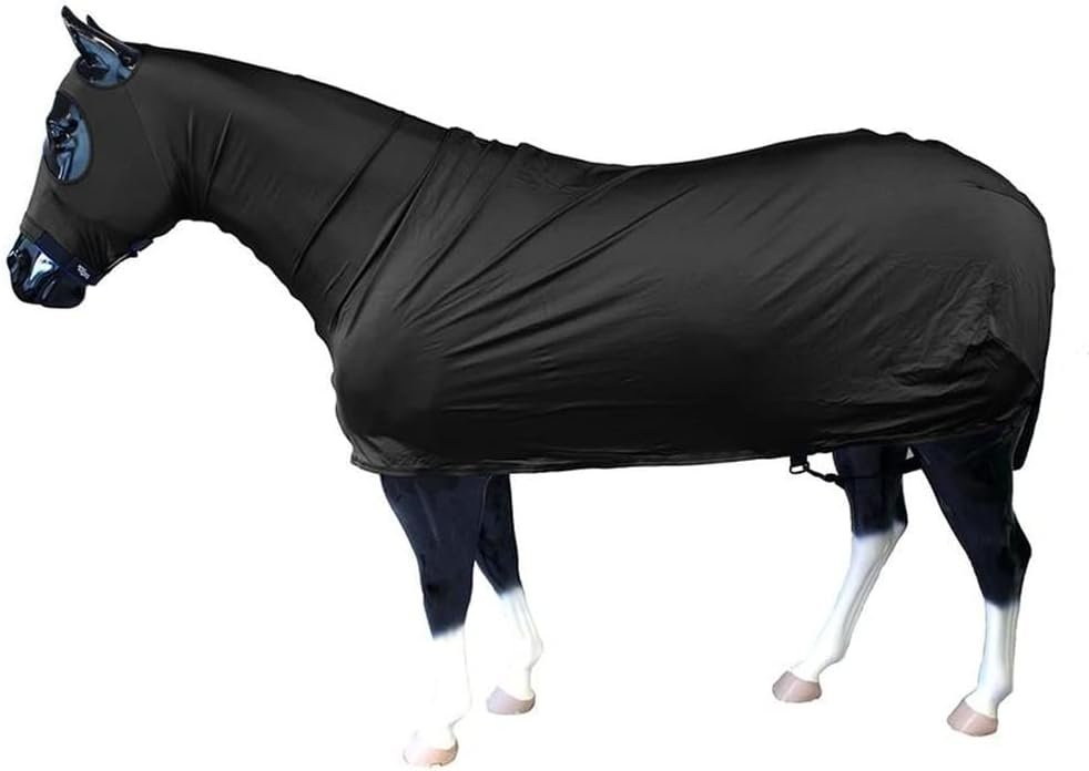Sleazy Sleepwear for Horses Large Solid Full Body Black