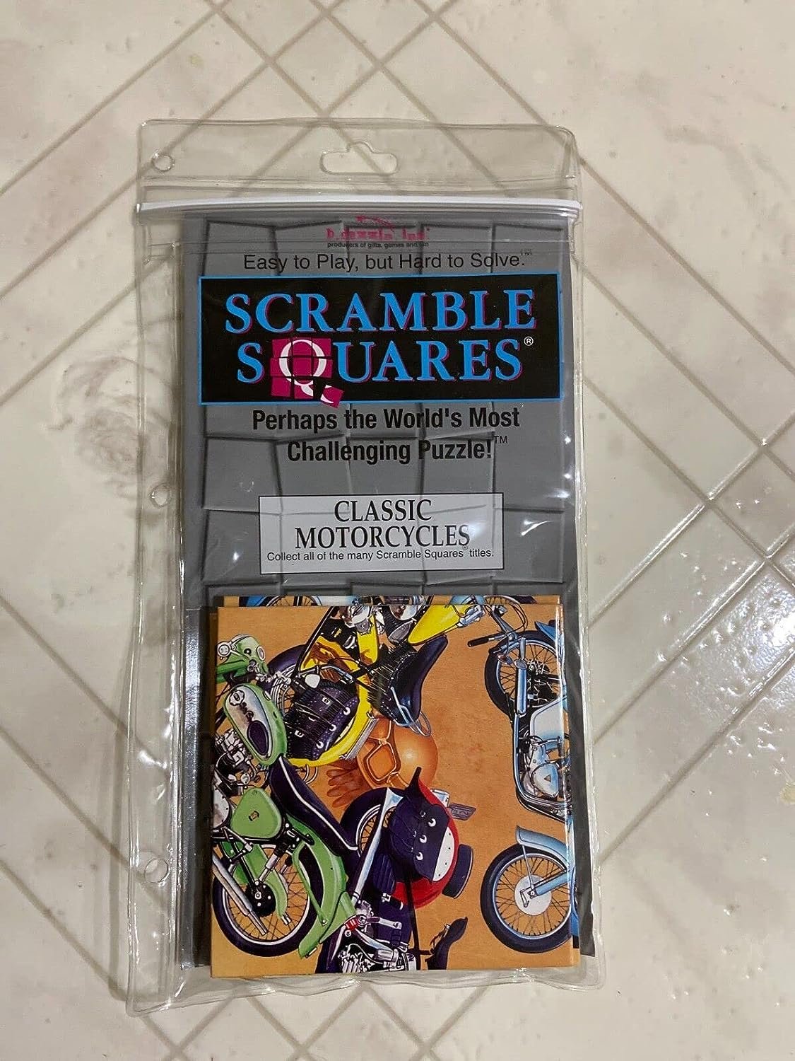 B. Dazzle - Motorcycle 9 Piece Scramble Square Puzzle - Challenging Brain Teaser for Children & Adults-Boosts Cognitive Function & Problem Solving