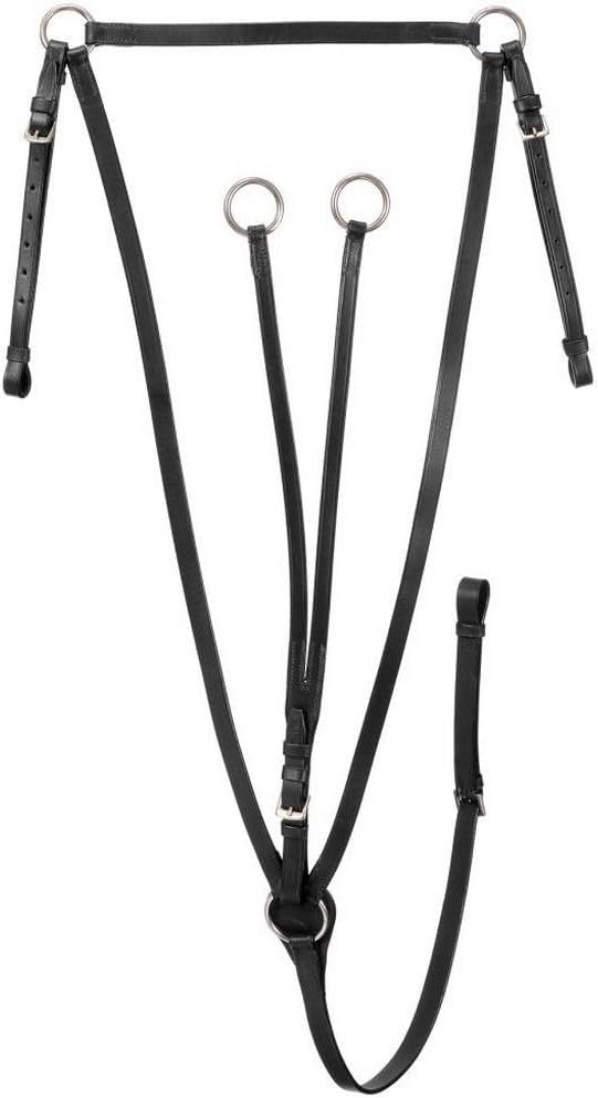 Tough 1 SilverFox Running Breastplate Martingale Black