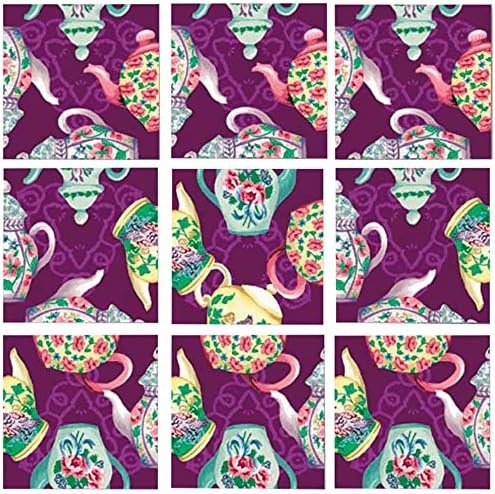 B Dazzle Teapots Scramble Squares 9 Piece Puzzle