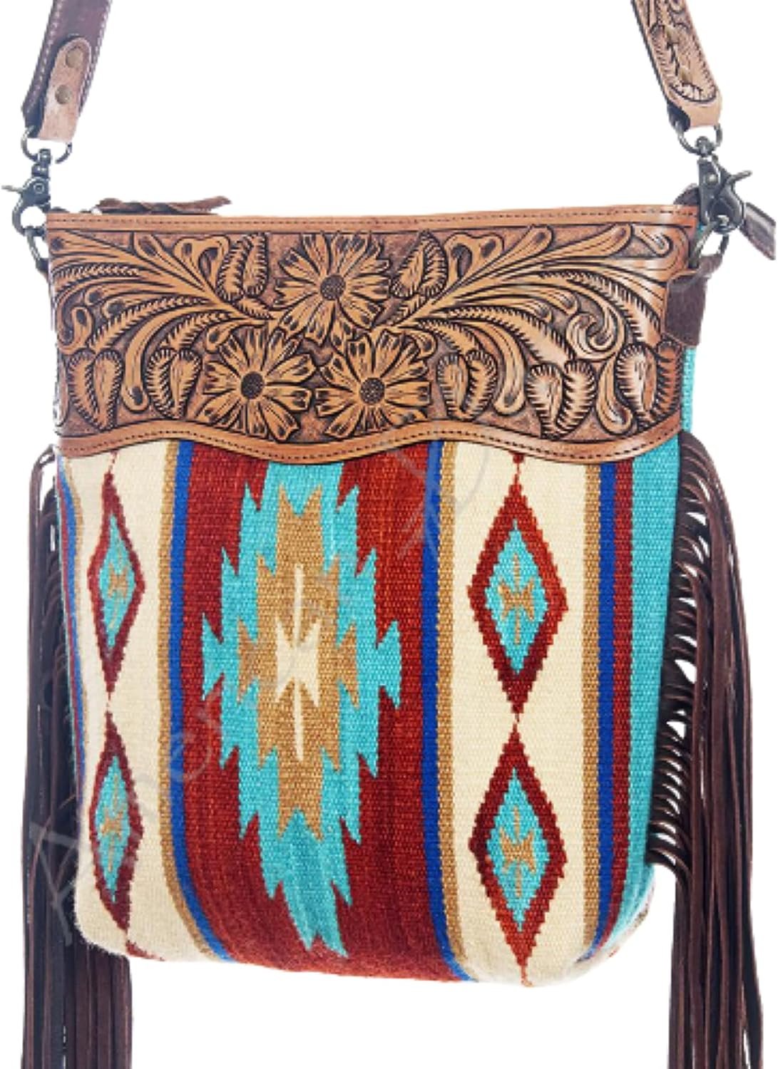 American Darling Conceal Carry Cross Body Bag Leather Fringe Purse Western Handbags Custom Order