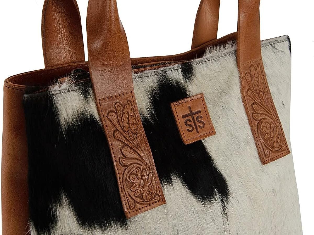 STS Ranchwear Women's Casual Everyday Multifunctional Yipee Kiyay Collection Tote Shoulder Bag, Multi