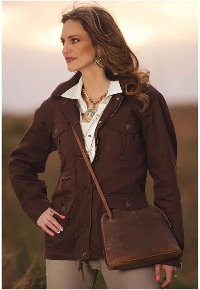 STS Ranchwear Baroness Crossbody Classic Mens Leather Handbag Brown