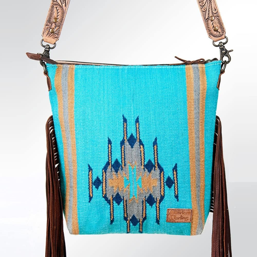 American Darling Conceal Carry Cross Body Bag Leather Fringe Purse Western Handbags Custom Order