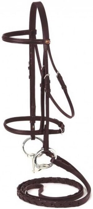 Tough 1 SilverFox Raised Snaffle Bridle