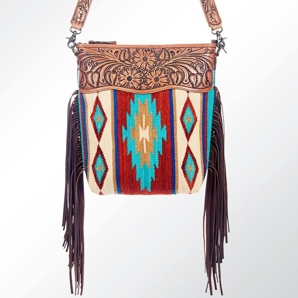 American Darling Conceal Carry Cross Body Bag Leather Fringe Purse Western Handbags Custom Order