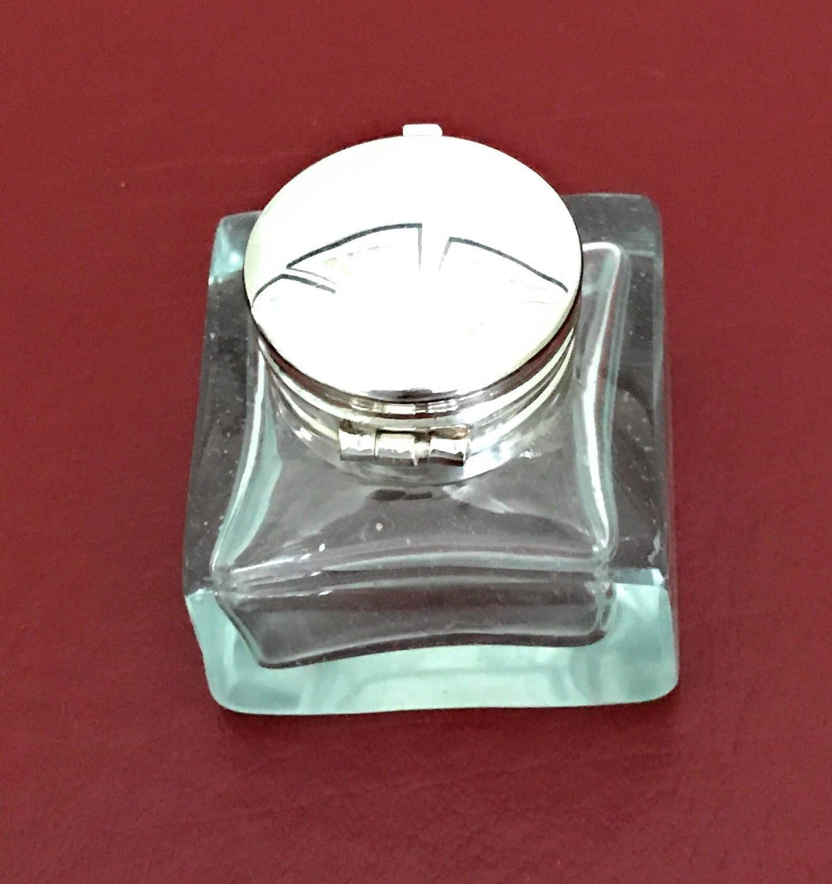 Madison Bay Company Square Clear Glass Mini Inkwell, 1.75 Inches Square X 1.75 Inches Tall