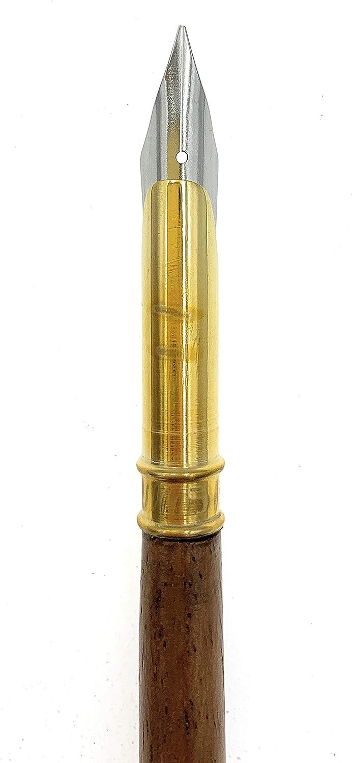Madison Bay Co English Vintage Reproduction Wood Writing Pen, 7.5 Inches Long