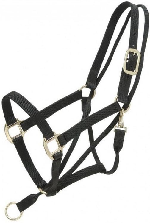 Tough1 Pull-Back Halter Horse Black
