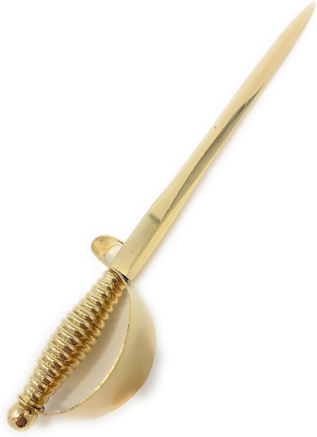 Madison Bay Company Brass Pirate's Sword Letter Opener, 7.25 Inches Long