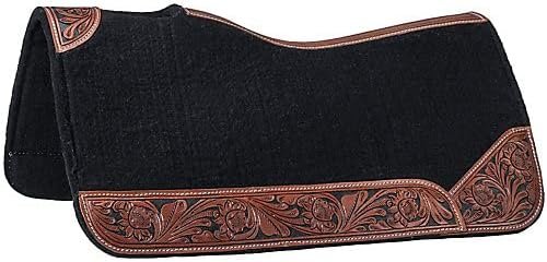 Tough 1 31 x 32 Dakota Felt Saddle Pad Black 31X32