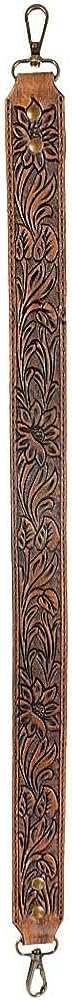 American Darling Leather Tooled Purse Strap