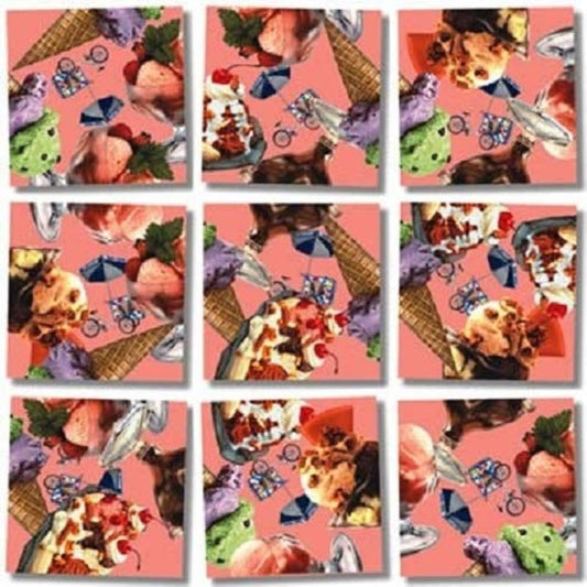 B Dazzle Ice Cream Scramble Squares 9 Piece Puzzle