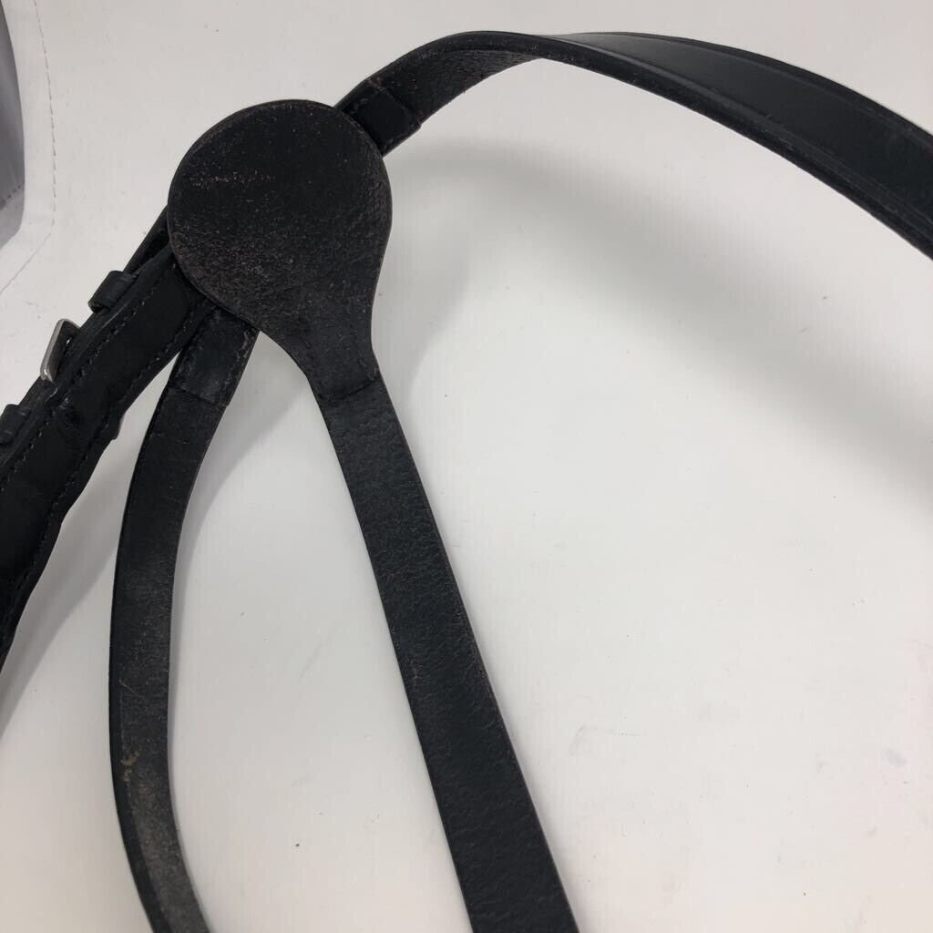 Equestrian Horseback Riding Breastplate Collar Full Running Black Leather