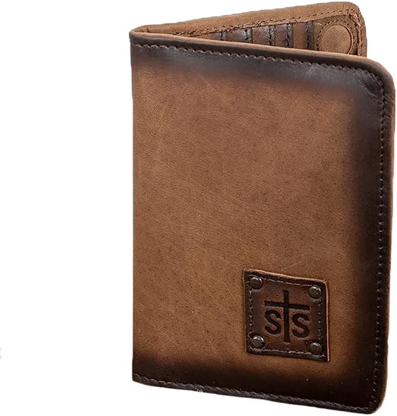 STS Ranchwear Women's Magnetic Wallet/Travel/Passport Case, Cowhide