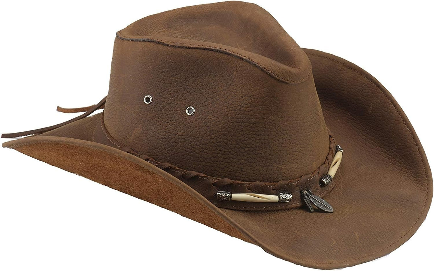 Bullhide Men's Briscoe Leather Cowboy Hat - 4052Ch
