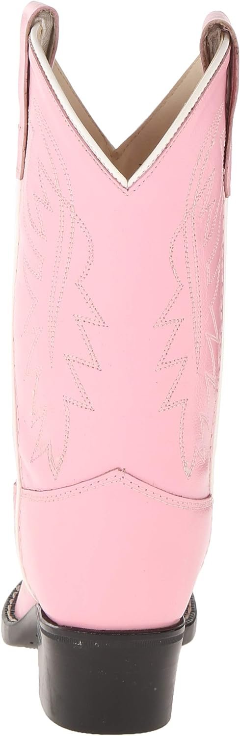 Old West Girls' J Toe Western Boot Little Kid, Pink, 9 Toddler M