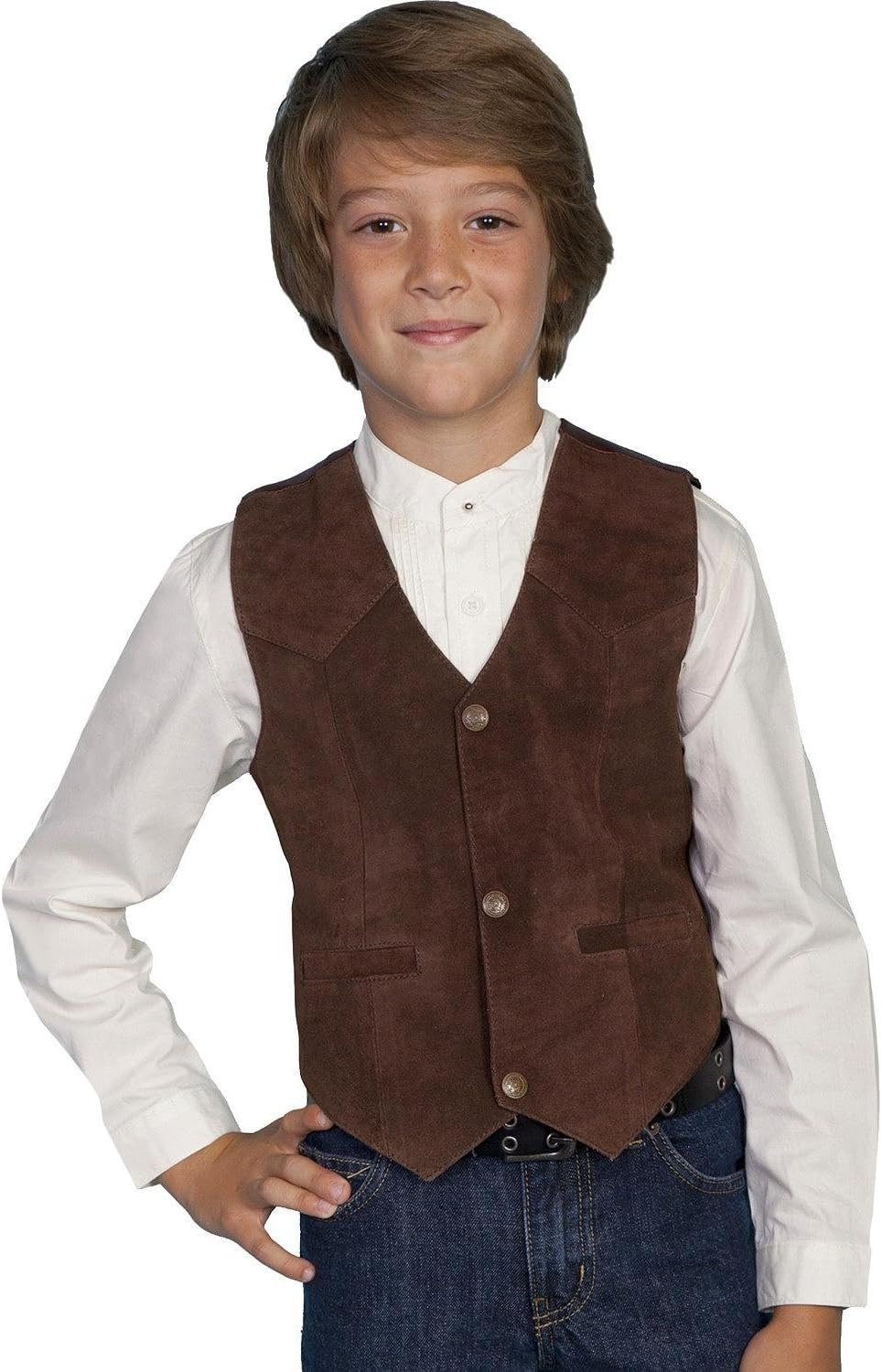 Scully Boys' Boar Suede Vest - 2002-67