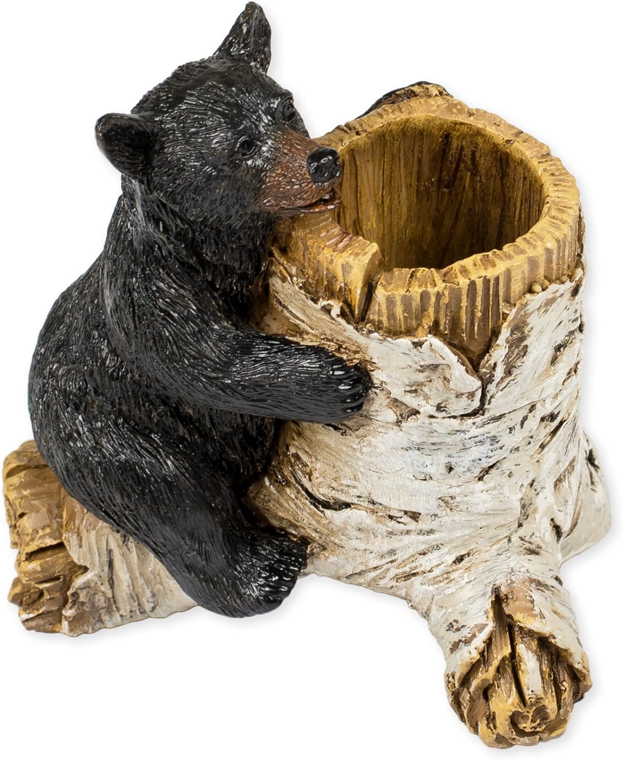 Bear Toothpick Holder 4 x 3 x 4 Inch Resin Crafted Tabletop Figurine