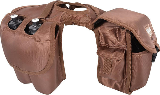 Cashel Quality Deluxe Medium Horse Saddle Pommel Horn Bag, Insulated Padded Pockets, Two Water Bottle Pockets, Camera or Cell Phone Pocket, 600 Denier Material, Size: Medium Color Choice