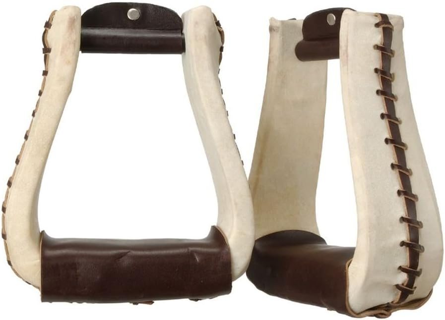 Tough-1 Rawhide Roper Stirrups