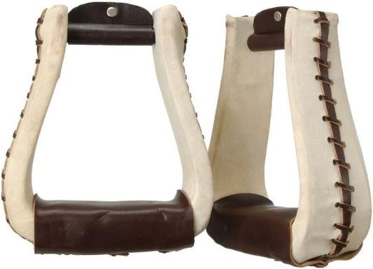 Tough-1 Rawhide Roper Stirrups