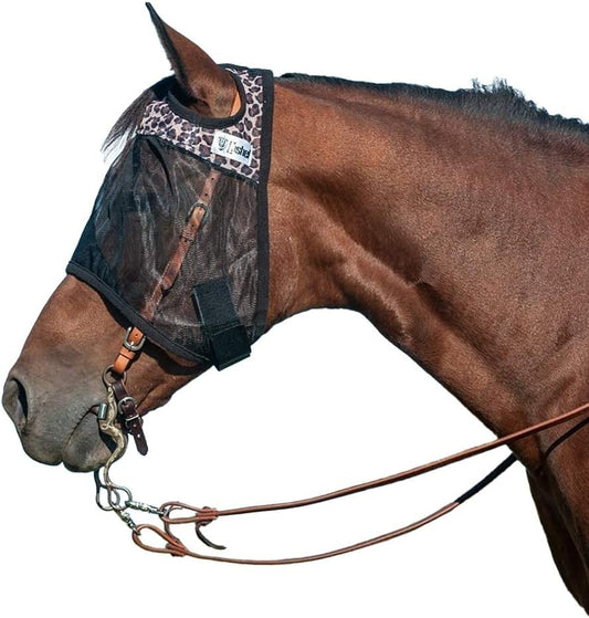 Cashel Quiet Ride Leopard Fly Mask