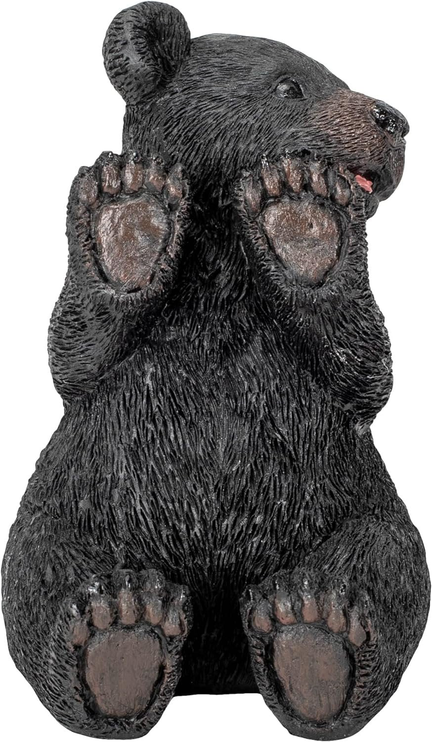 Slifka Sales Co. Sitting Black Bear 5.5 x 5 Resin Table Top Cell Phone Holder Figurine
