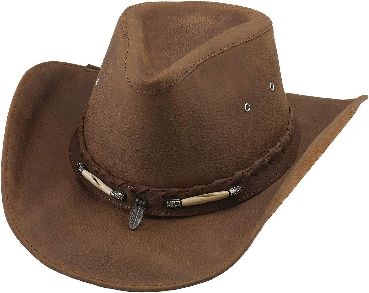 Bullhide Men's Briscoe Leather Cowboy Hat - 4052Ch