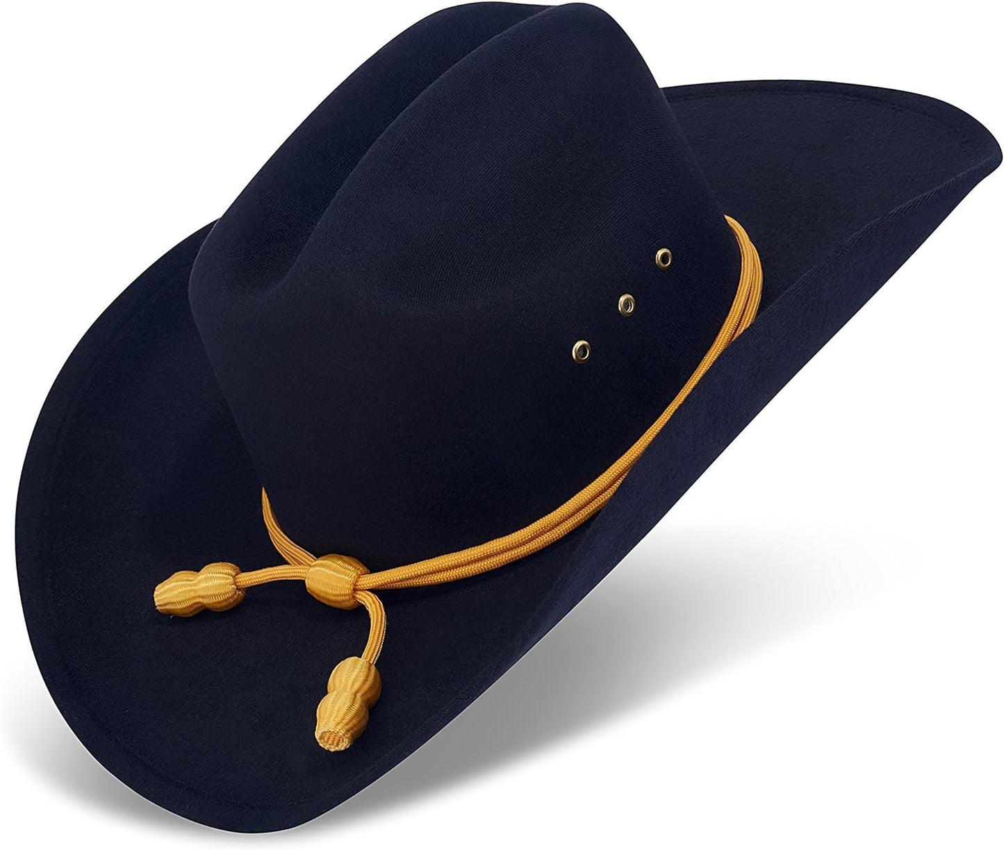 Western Cowboy Hat - Cattleman's with Cavalry Band - Black