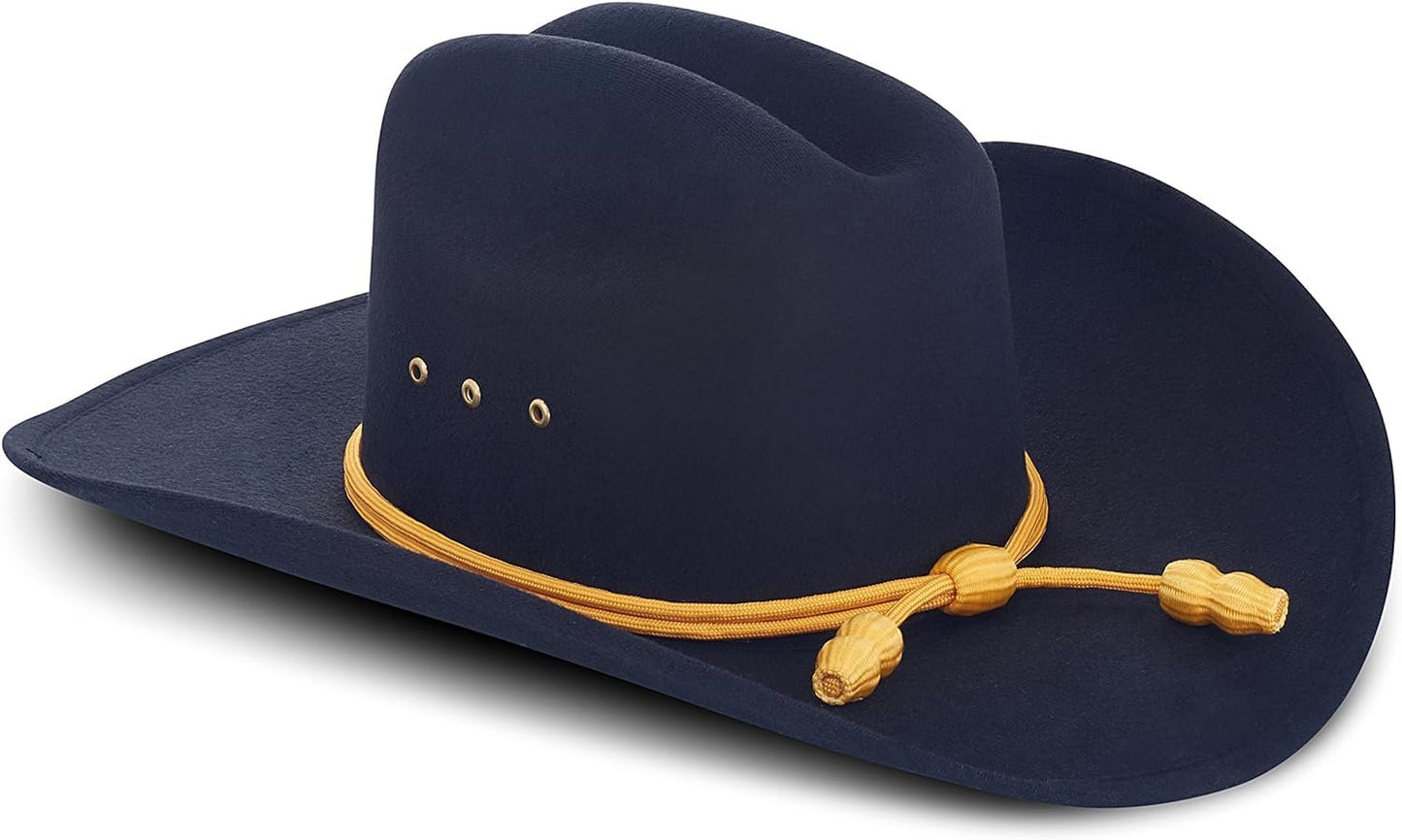 Western Cowboy Hat - Cattleman's with Cavalry Band - Black