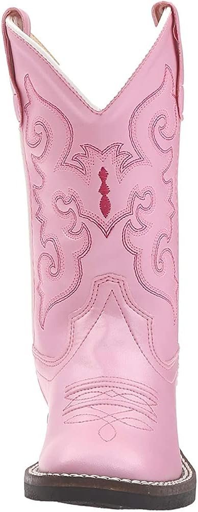 Old West Kids Boots Girl's R W/Silver Toe Rand (Toddler/Little Kid) Boots