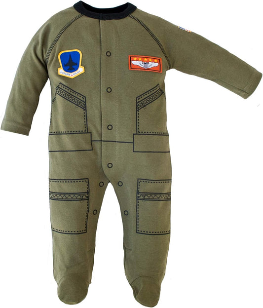 Trooper Clothing Flight Suit Infant Crawler (OD Green)